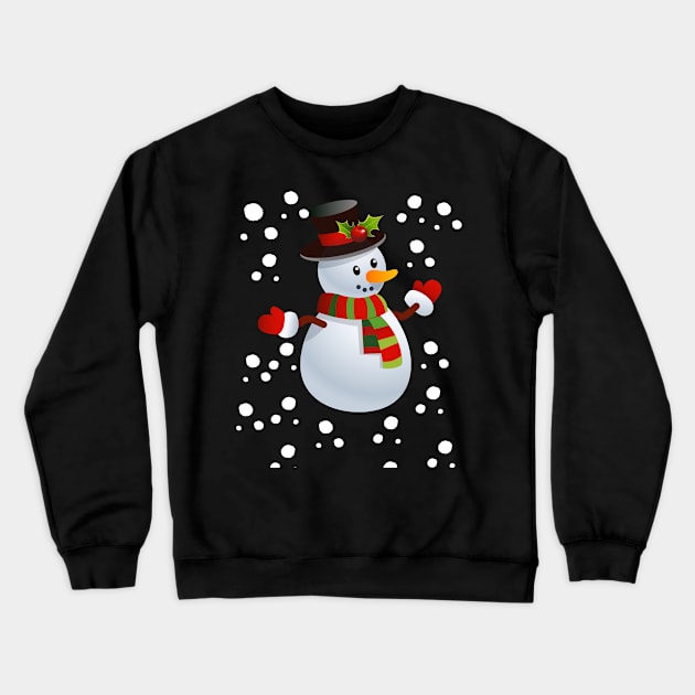 Snowman In The Snow Crewneck Sweatshirt by SistersTrading84